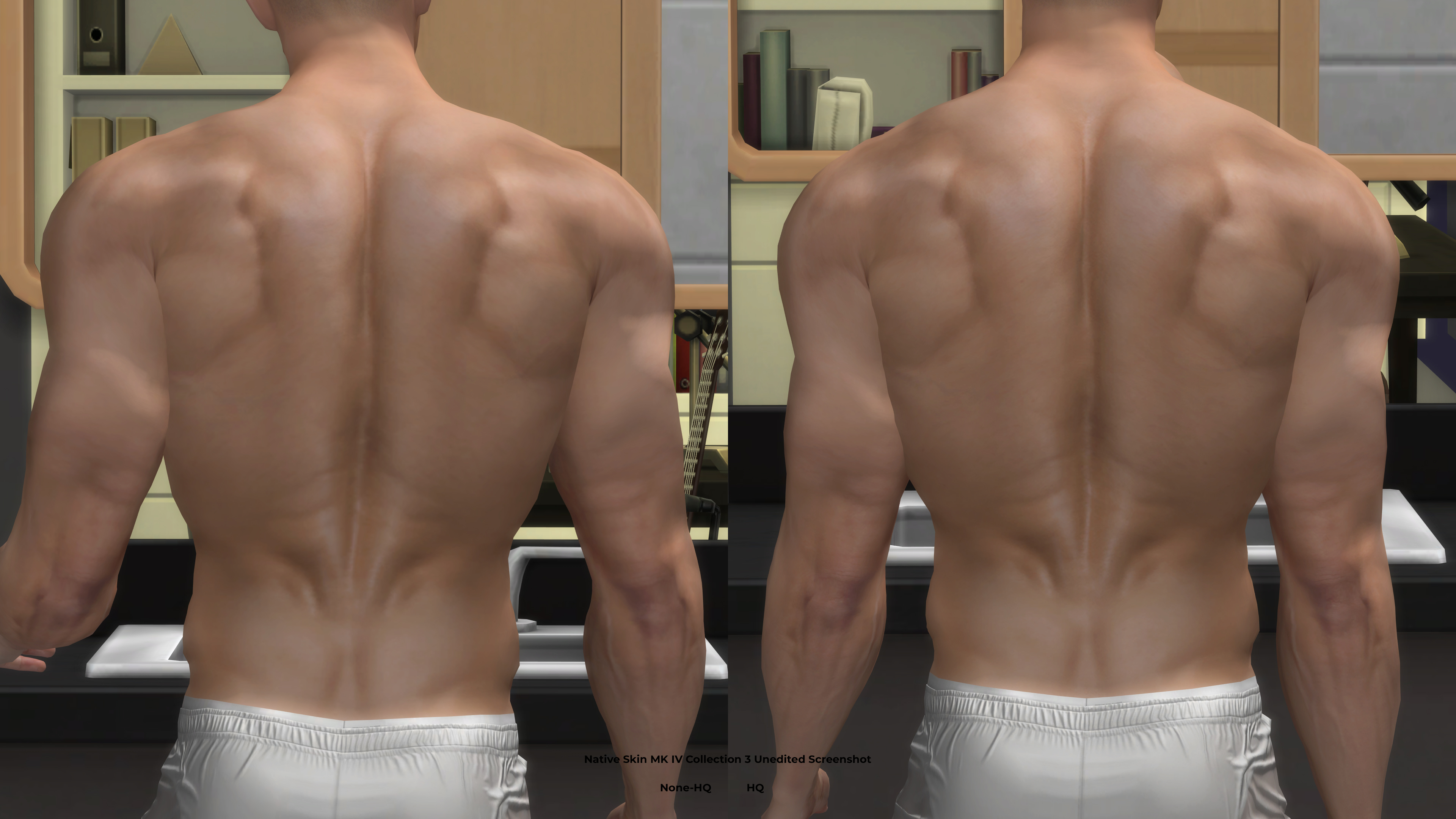 Back, Native Skin MK IV Collection 3 Non-HQ vs HQ