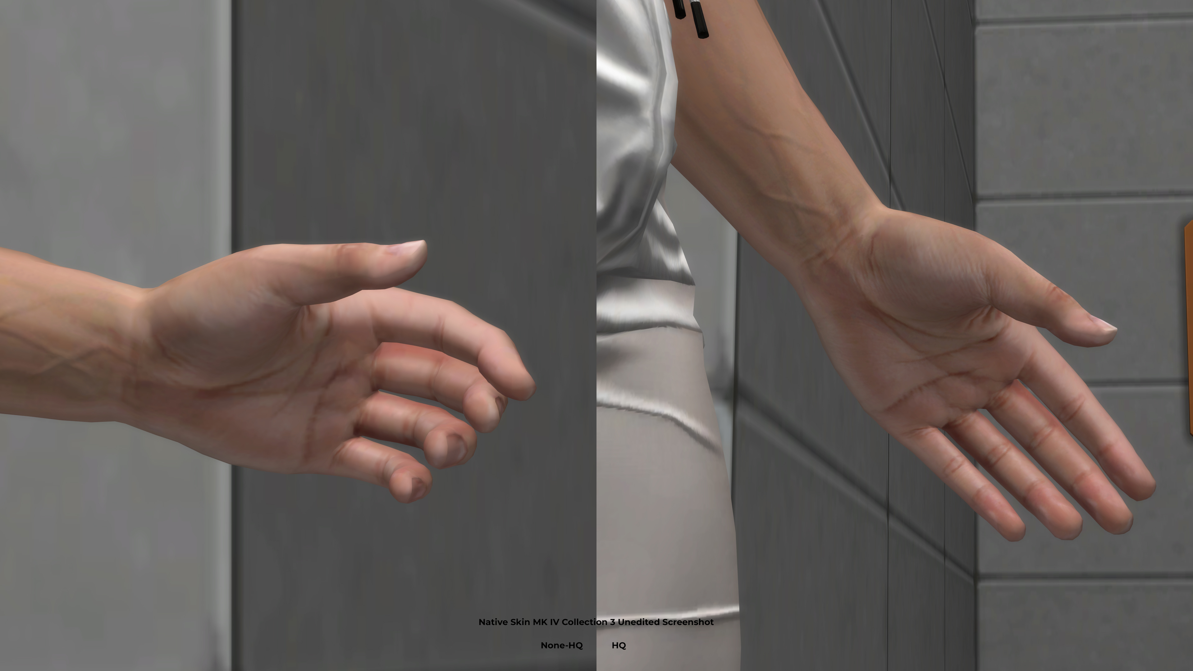 Hand 2, Native Skin MK IV Collection 3 Non-HQ vs HQ