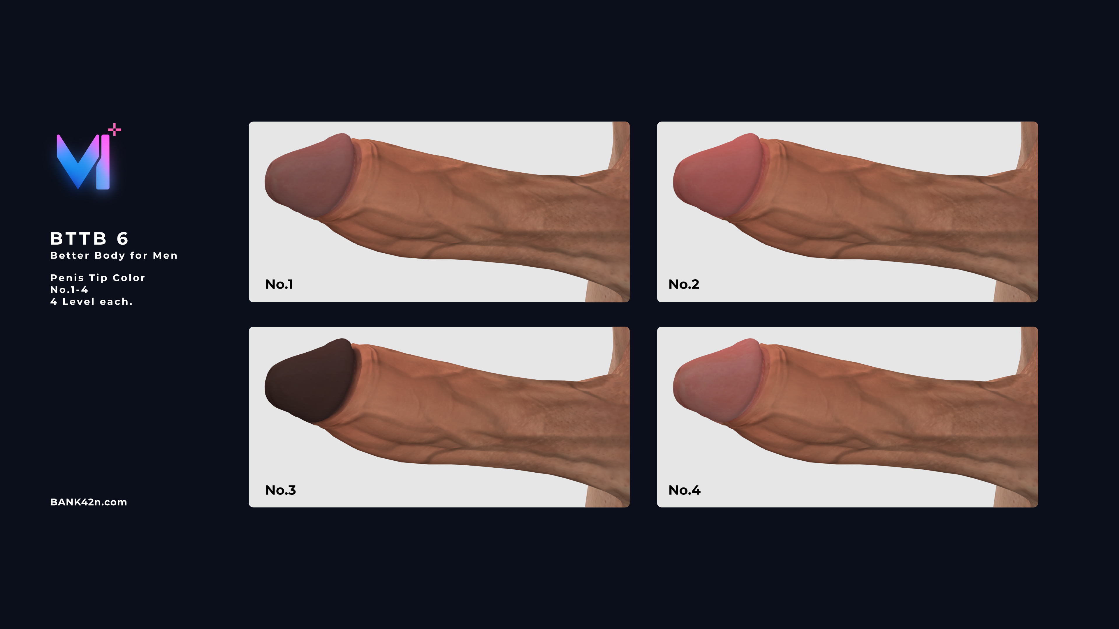BTTB 6 Penis Tip Color Collection 1