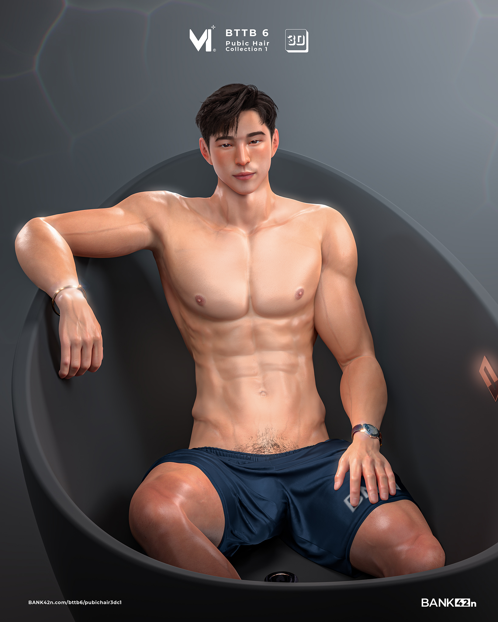 BTTB 6 Pubic Hair 3D Collection 1