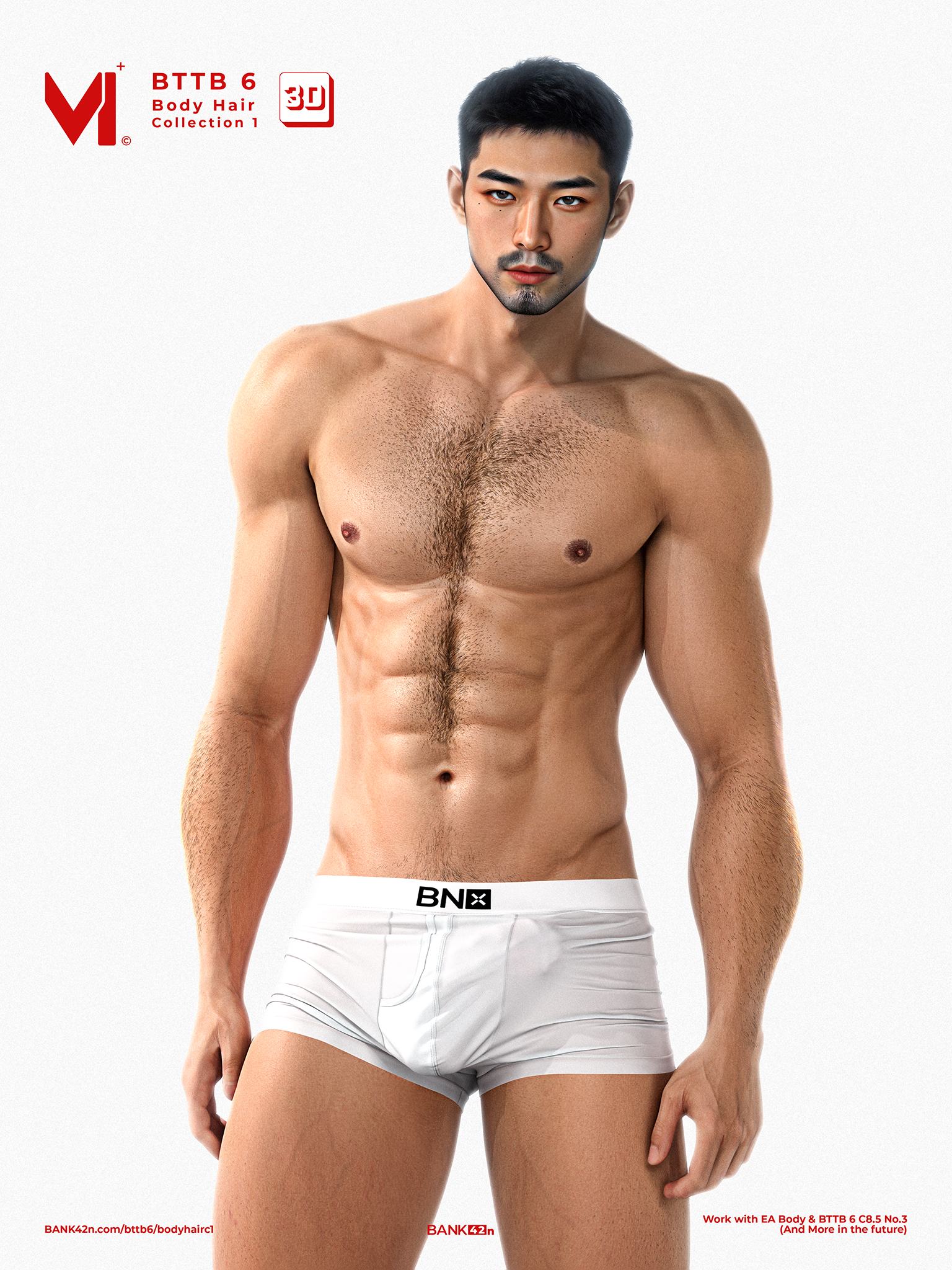 BTTB 6 Body Hair 3D Collection 1