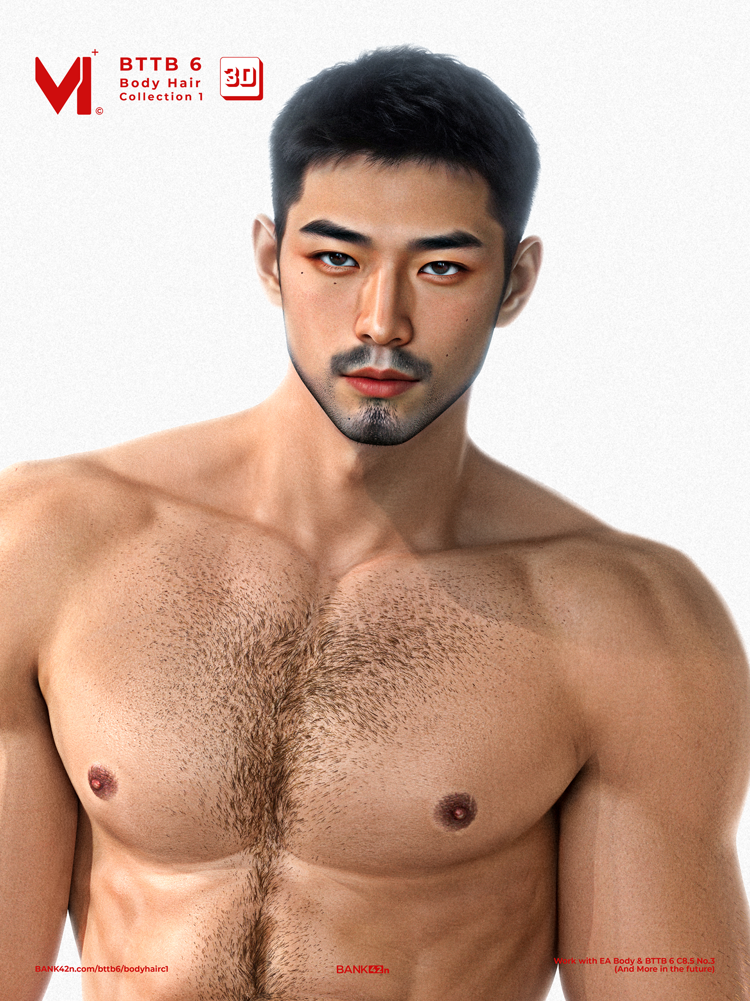 BTTB 6 Body Hair 3D Collection 1