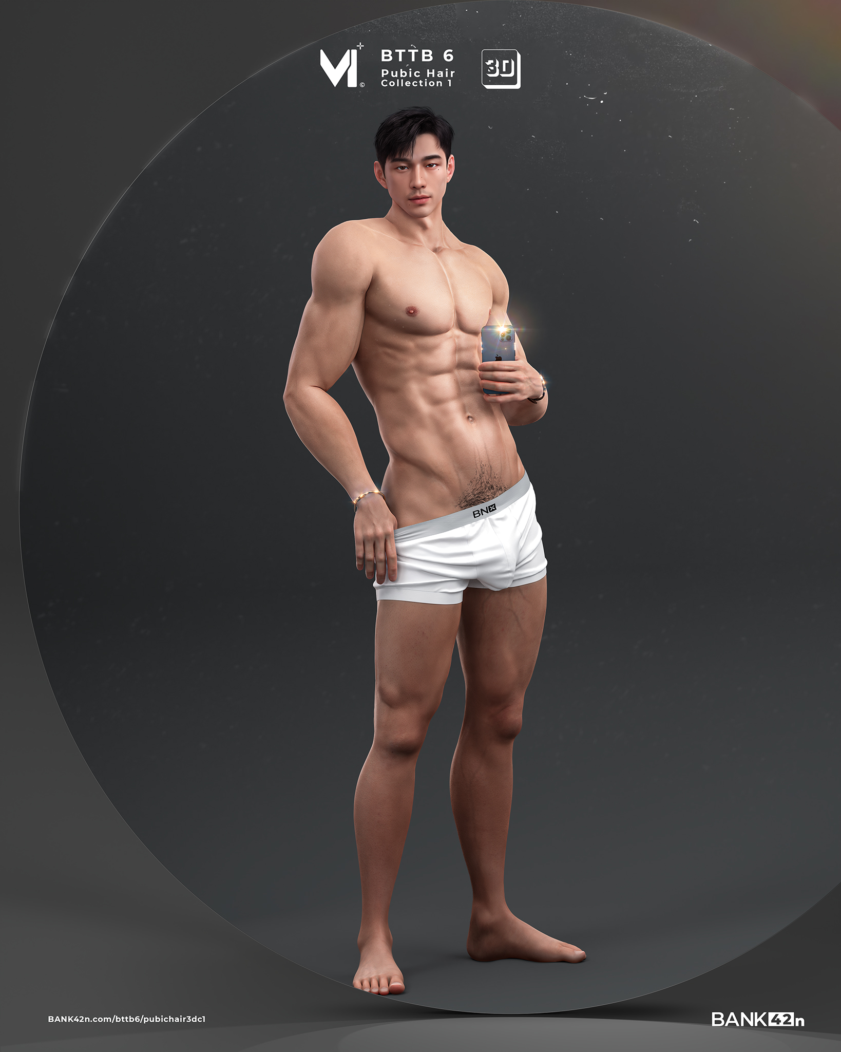 BTTB 6 Pubic Hair 3D Collection 1