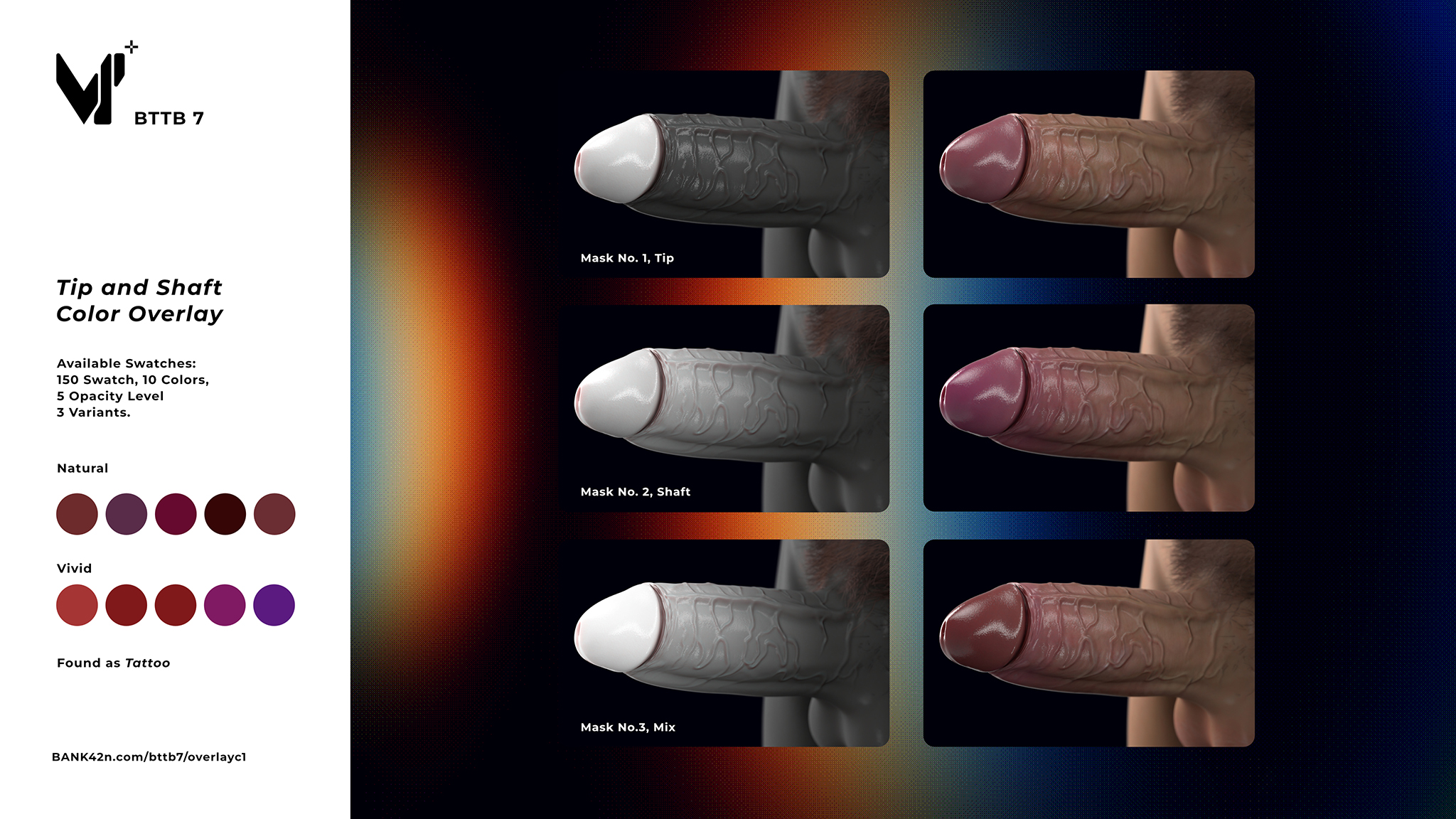 BTTB 7 Tip-Shaft Soft Fade Overlay Collection 1